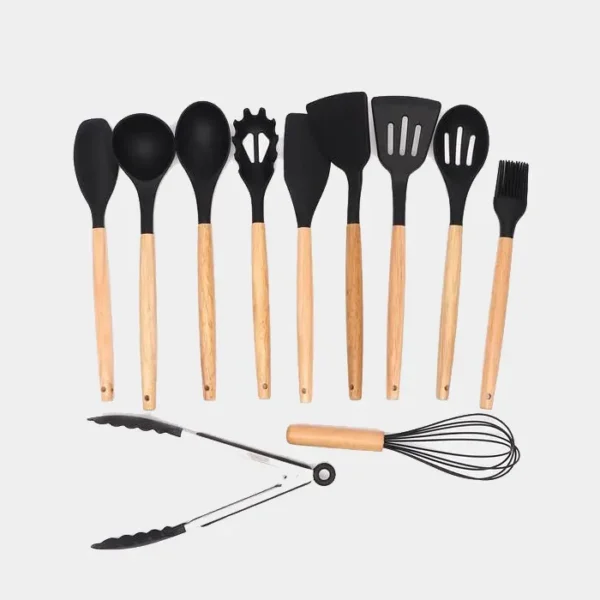 کفگیر و ملاقه سیلیکنی 12 پارچه