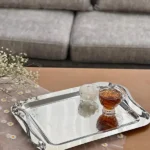 سینی تمام استیل دسته ماری دردوسایز - تصویر 3