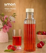 بطری اب شیشه ای ساحل لیمون - تصویر 2
